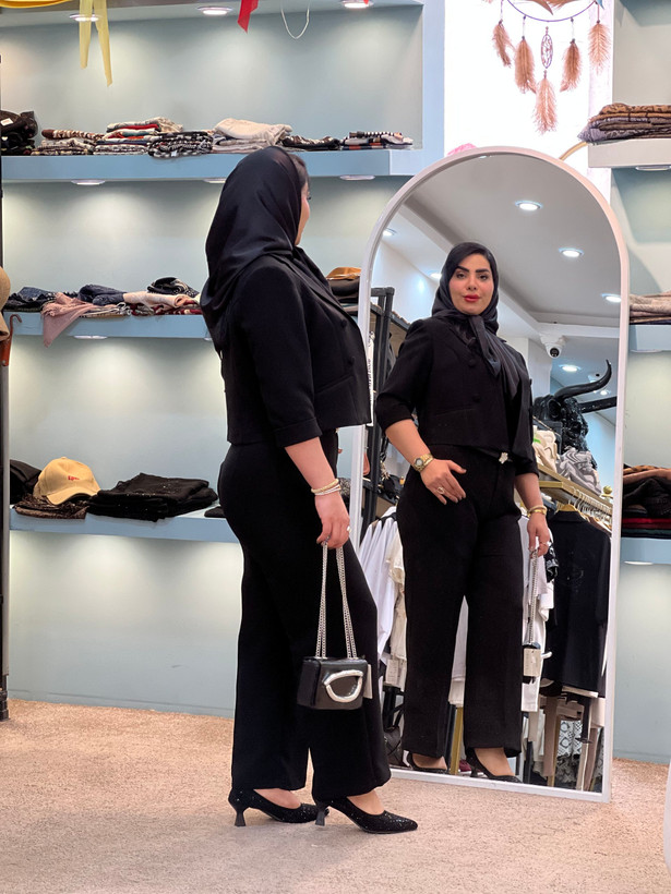 ست کراپ کت و شلوار