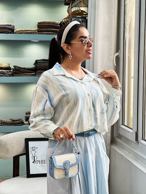 شومیز طرح آبرنگی