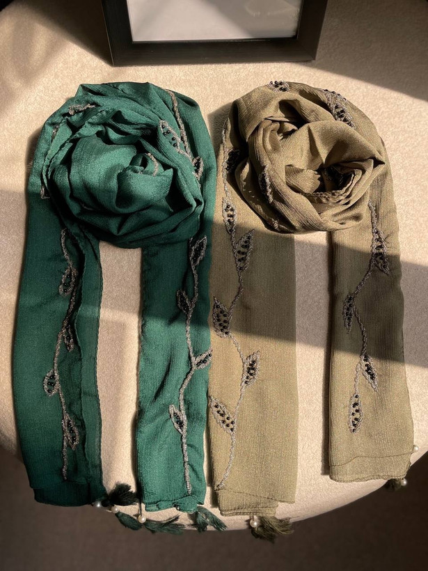 شال زنانه مجلسی نگیندار