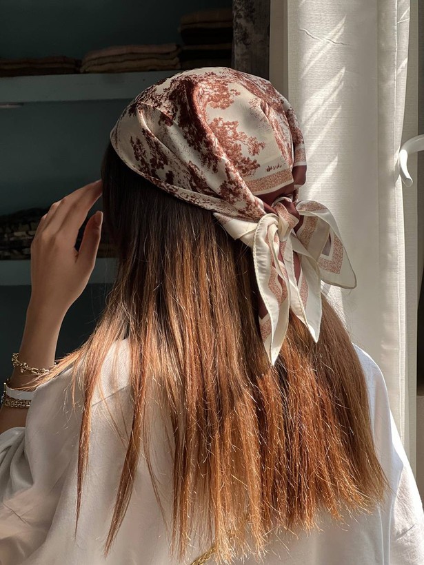 مینی اسکارف ابریشم وارداتی