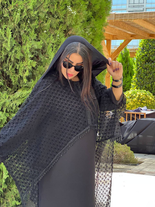 مانتو عبایی ماه رخ